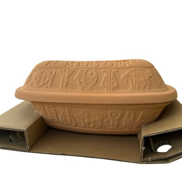 Romertopf Model 111 Terracotta Roaster 4 Qt Natures Oven Healthy Cooking - Picture 7 of 7